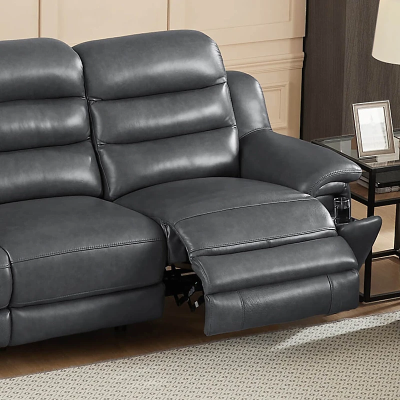 Amax Leather Dream Pad-Arm Sofa