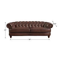 Newport Roll Arm Upholstered Sofa