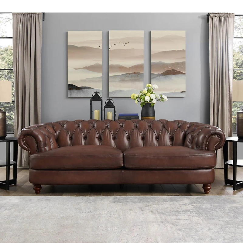 Newport Roll Arm Upholstered Sofa
