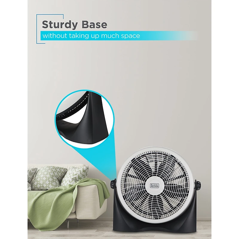 Black+Decker High Velocity Floor Fan