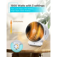 Black+Decker Dual Function Desktop Fan & Bhd406w Heater