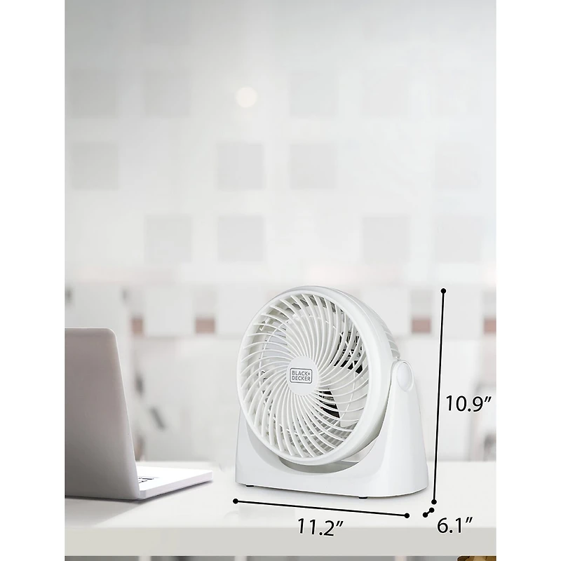 Black+Decker Portable Tubro Desk Fan