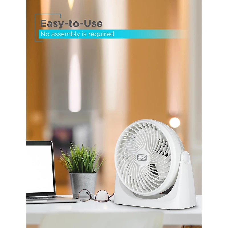 Black+Decker Portable Tubro Desk Fan