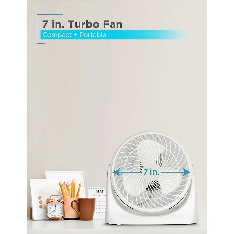Black+Decker Portable Tubro Desk Fan