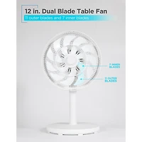 Black+Decker 12 " Dual Blade Table Fan