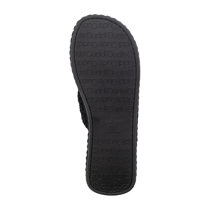 Cuddl Duds Womens Slip-On Slippers