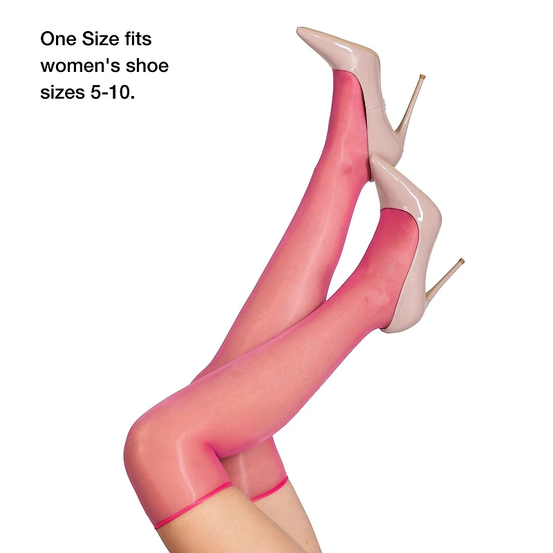 LECHERY Lustrous Sheer Knee-Highs Womens 2 Pair Knee High Socks