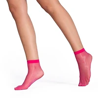 LECHERY Lustrous Sheer Socks 2 Pairs Womens Multi-Pack Trouser Socks