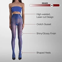 LECHERY Womens Lustrous Silky Shiny 40 Denier Tights 1 Pair