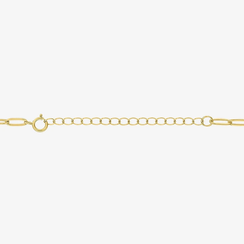 Womens Lab Created White Sapphire 14K Gold Over Silver Star 16 Inch Pendant Necklace