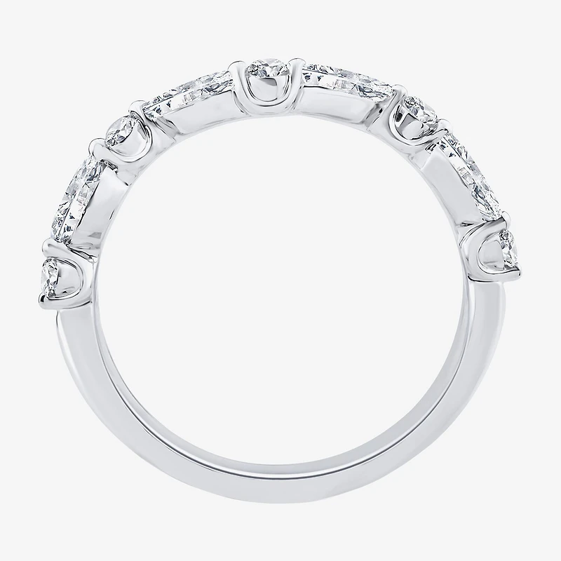 Grown Gorgeous (F,Vs2) Womens 3 3/8 Ct. T.W. Lab White Diamond 14K Gold or Platinum Oval Side Stone Bridal Set
