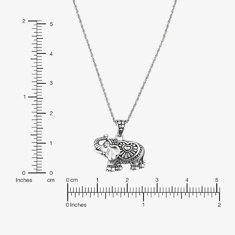 Womens Sterling Silver 18 Inch Pendant Necklace