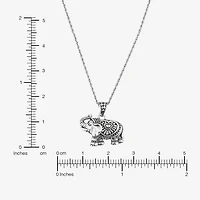 Womens Sterling Silver 18 Inch Pendant Necklace