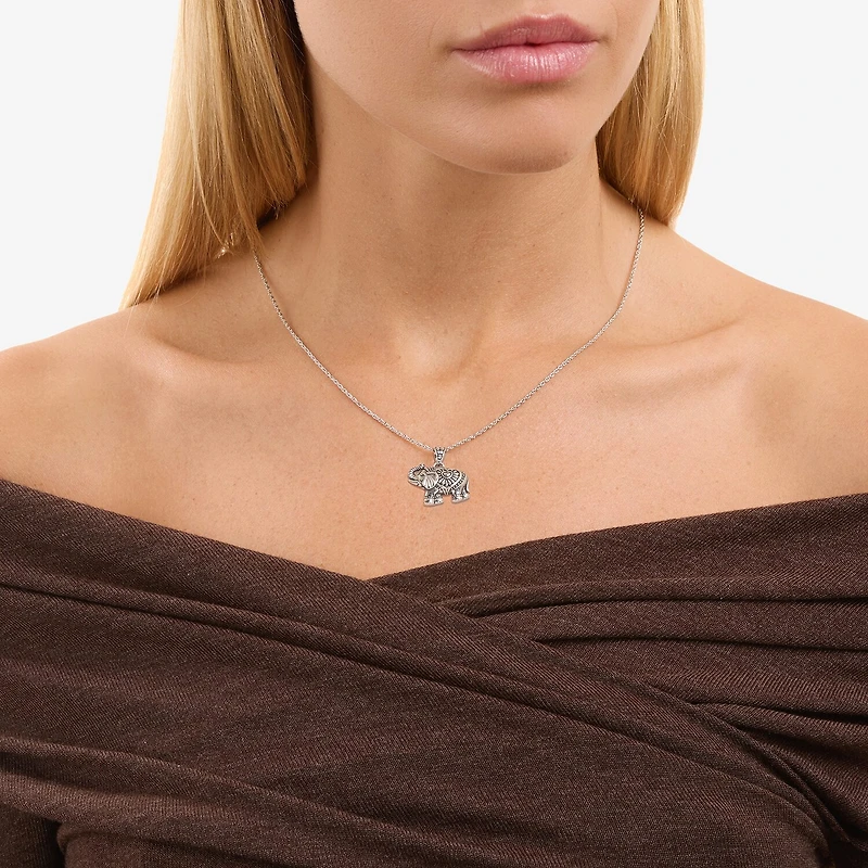 Womens Sterling Silver 18 Inch Pendant Necklace