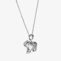 Womens Sterling Silver 18 Inch Pendant Necklace