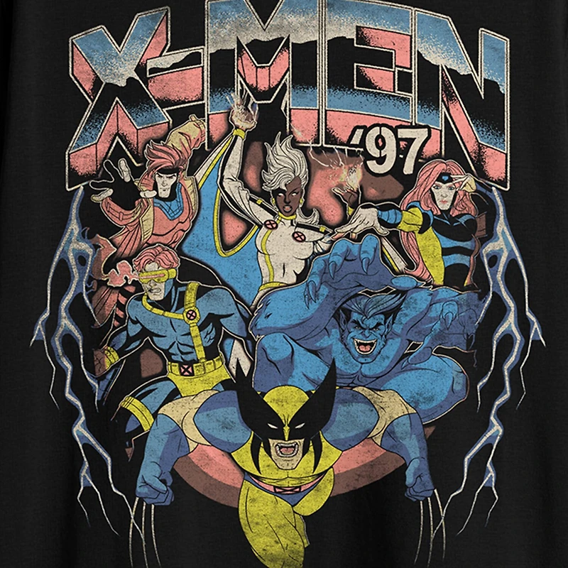 Mens Crew Neck Short Sleeve Classic Fit Marvel Big and Tall Graphic T-Shirt