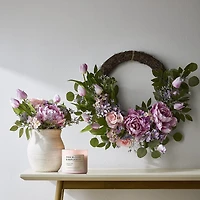 Linden Street Tulip And Lilac Wreath