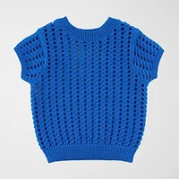 RM Rebecca Minkoff Womens Crew Neck Short Sleeve Pullover Sweater