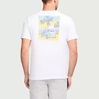 IZOD Saltwater Soft Wash Mens Crew Neck Short Sleeve Classic Fit Graphic T-Shirt