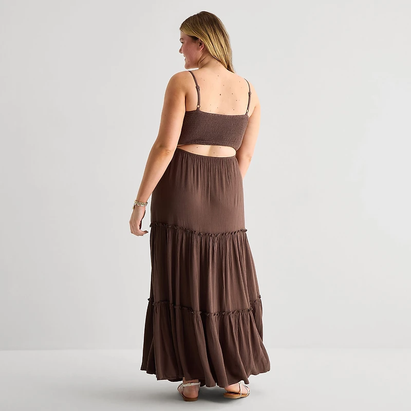 Forever 21 Womens Juniors Plus Sleeveless Maxi Dress