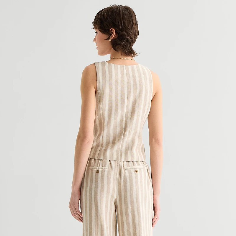 a.n.a Womens Square Neck Sleeveless Vest