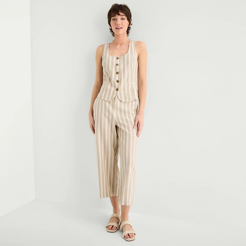 a.n.a Womens Square Neck Sleeveless Vest