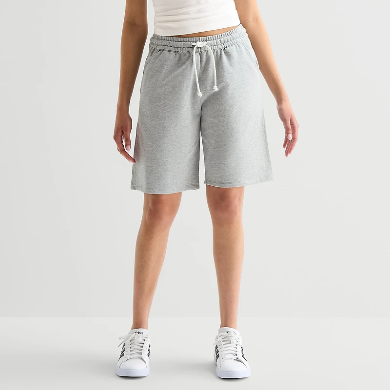 Arizona Womens Mid Rise Juniors Active Pull-On Short