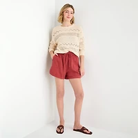 a.n.a Womens Crew Neck Long Sleeve Pullover Sweater