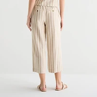 a.n.a Womens Wide Leg High Rise Cropped Pant