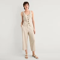 a.n.a Womens Wide Leg High Rise Cropped Pant