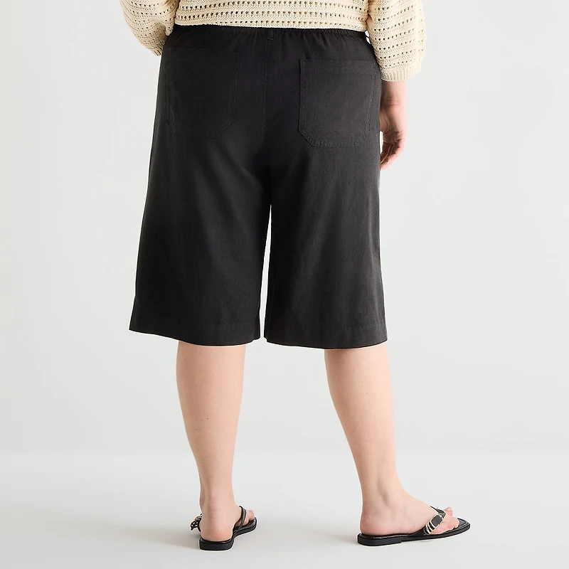 a.n.a Womens Plus Culotte Pant