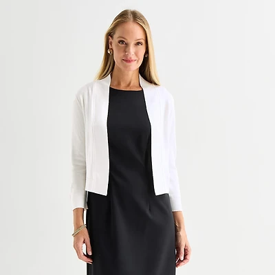 Perceptions Womens 3/4 Sleeve Shrug