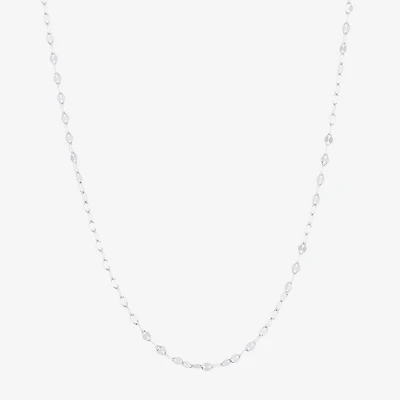 Silver Treasures Made Italy Sterling 16-20" Mirror Chain Necklace