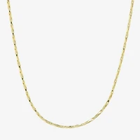 Silver Reflections 24K Gold Over Brass 18-30" Chain Necklace
