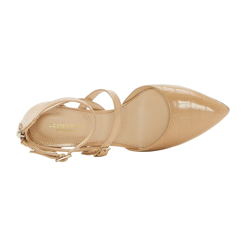 Liz Claiborne Harvey Womens Pointed Closed Toe Stiletto Heel Pumps Wide Width