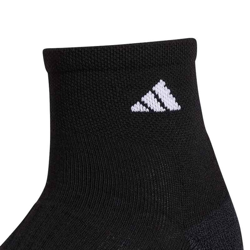 adidas Cushioned Womens 3 Pair Quarter Ankle Socks