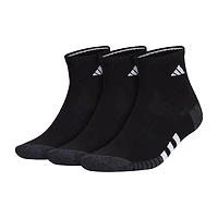 adidas Cushioned Mens 3 Pair Quarter Ankle Socks