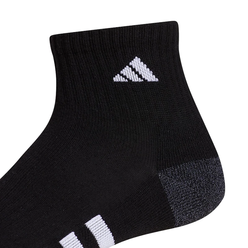 adidas Cushioned Mens 3 Pair Quarter Ankle Socks