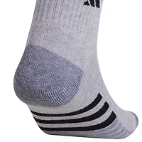 adidas Cushioned Mens 3 Pair Quarter Ankle Socks
