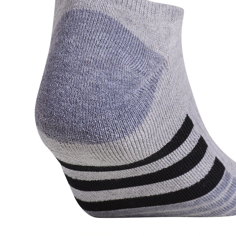 adidas Cushioned Mens 3 Pair No Show Socks