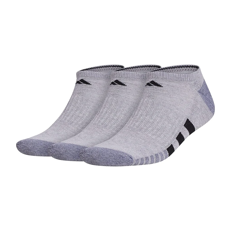 adidas Cushioned Mens 3 Pair No Show Socks
