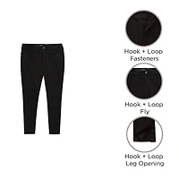 St. John's Bay Womens Mid Rise Adaptive Easy-on + Easy-off Straight Leg Jean
