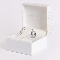 Sparkle Allure Womens Cubic Zirconia 23.3mm Hoop Earrings