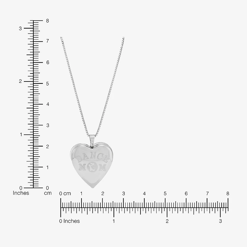 Limited Quantities! Limited Quantities! "Dance Mom" Womens Sterling Silver 18 Inch Locket Necklace