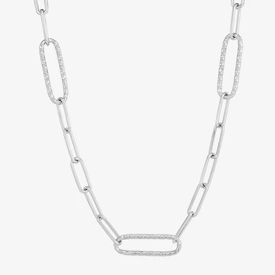 Limited Quantities! Womens Sterling Silver 18 Inch Paperclip Chain Necklace
