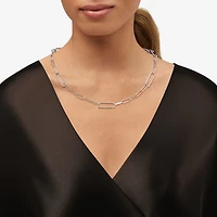 Limited Quantities! Womens Sterling Silver 18 Inch Paperclip Chain Necklace