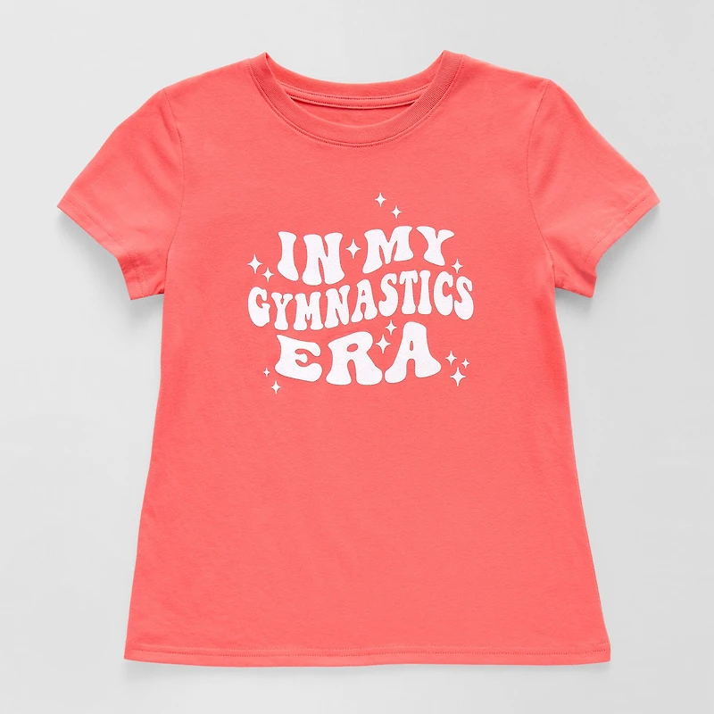 Xersion Little & Big Kid Girls Crew Neck Short Sleeve Regular Fit Graphic T-Shirt