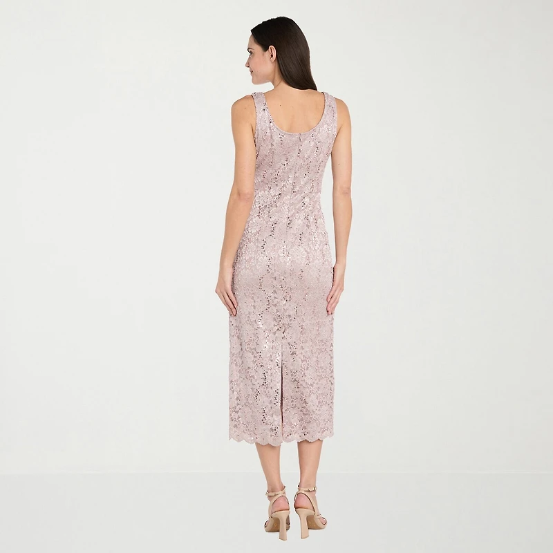 R & M Richards Womens Midi Jacket Dress