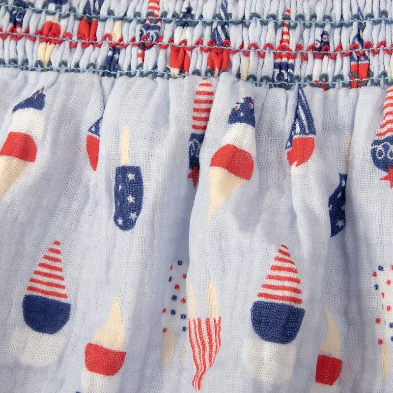 Baby Essentials Americana Girls Sleeveless Romper
