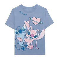 Disney Collection Girls Crew Neck Short Sleeve Regular Fit Graphic T-Shirt